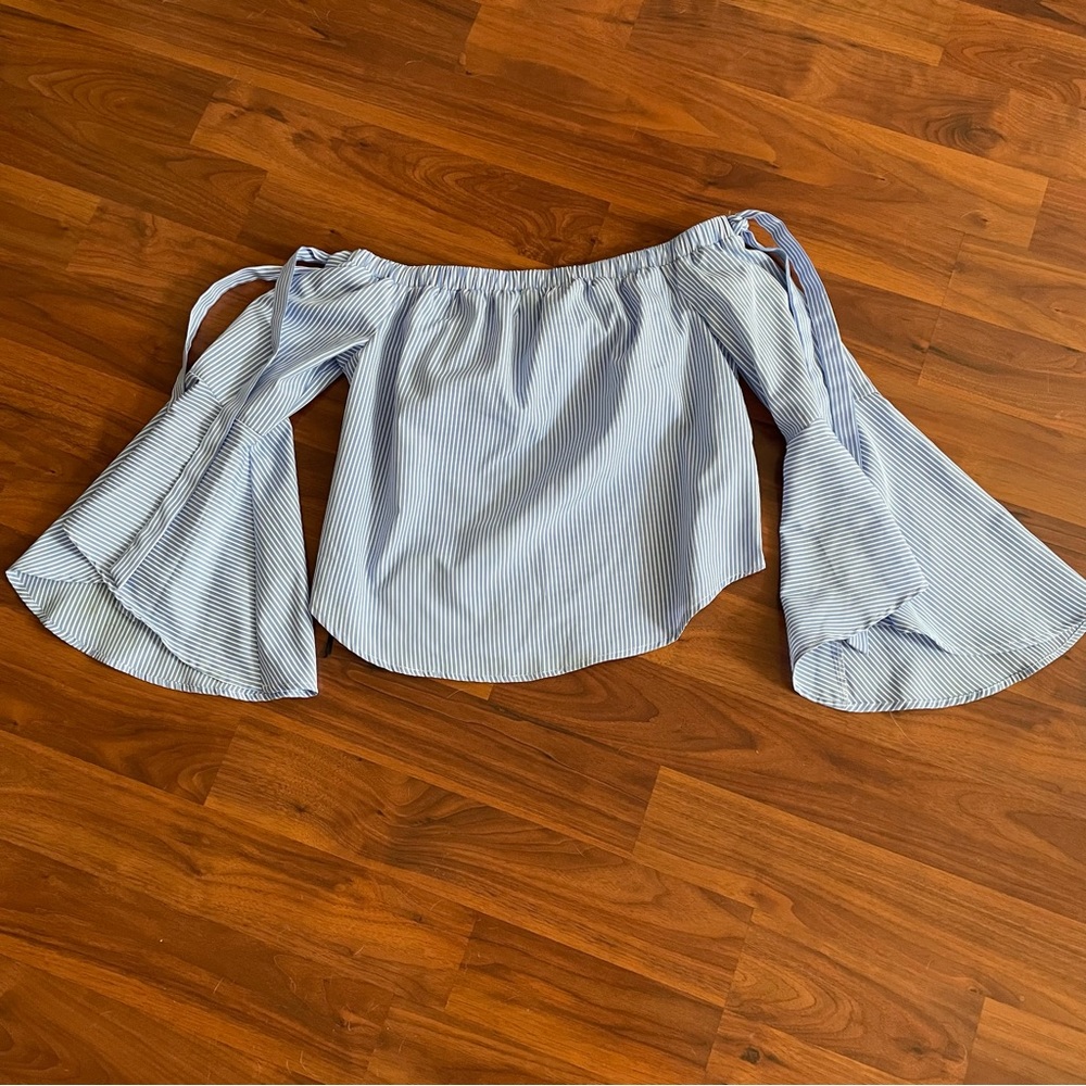 Over the shoulder blouse